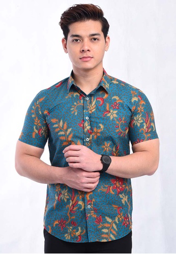 Buy Batik House My Shirt Batik Bhkm05 071l Green Online Zalora Malaysia