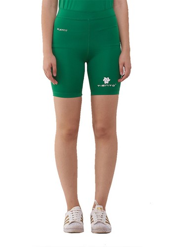 Jual Tiento Tiento Short Pants Green White Celana Legging Wanita