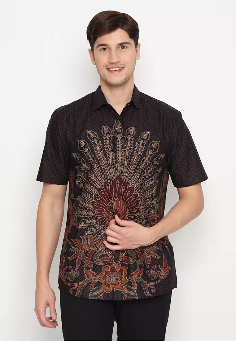 MY AKSA BATIK PRIA KEMEJA PENDEK HOSHI HEERA