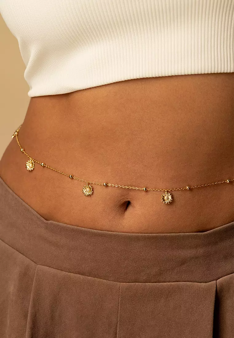 Daisy Multi Gold Body Chain
