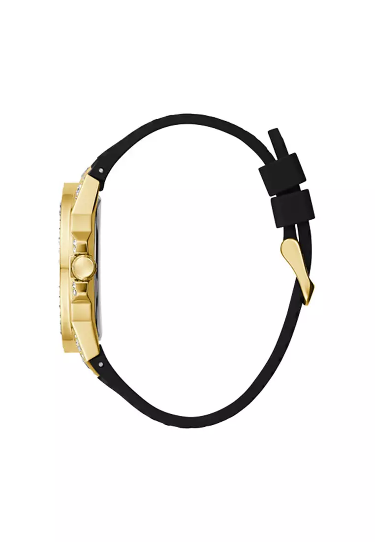 Guess men's gold discount and black watch