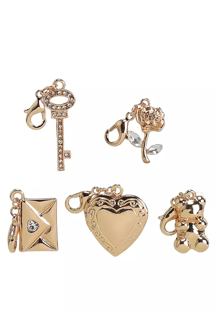 Be My Valentine Charm Bracelet And Necklace Set