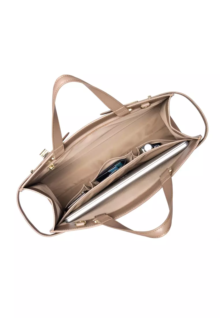 Maverick & Co. Monique Briefcase (Tender Taupe)