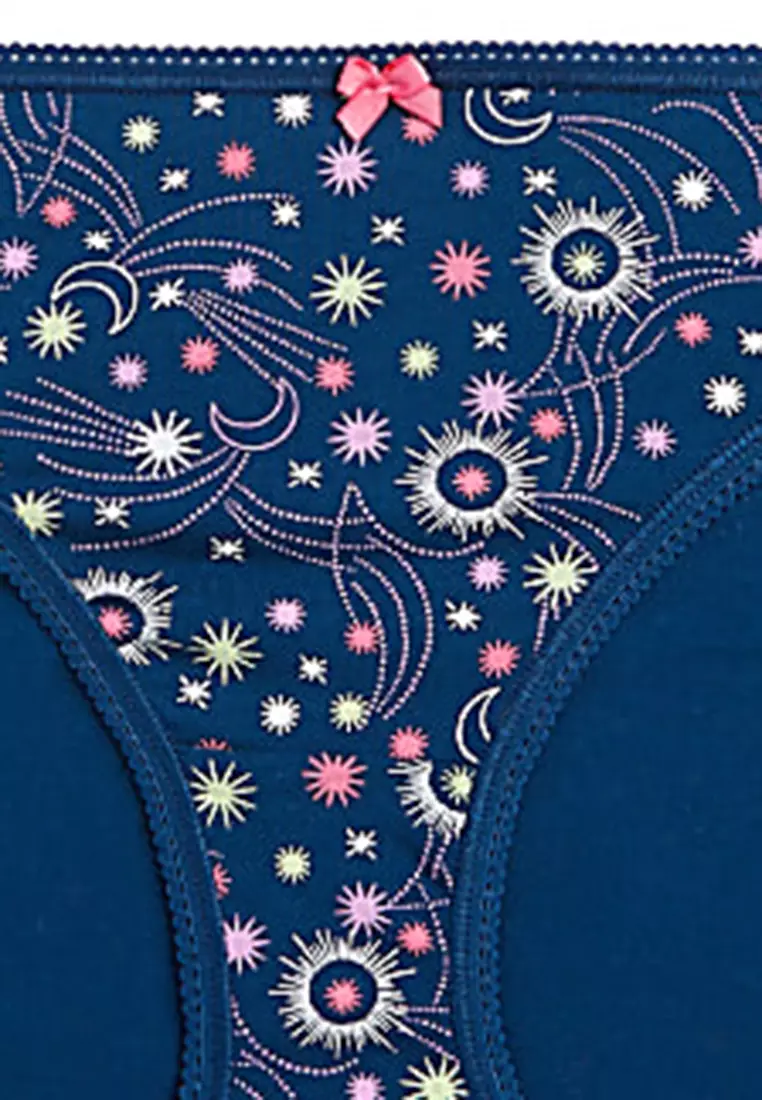 5pk Cotton Lycra Bikini Knickers