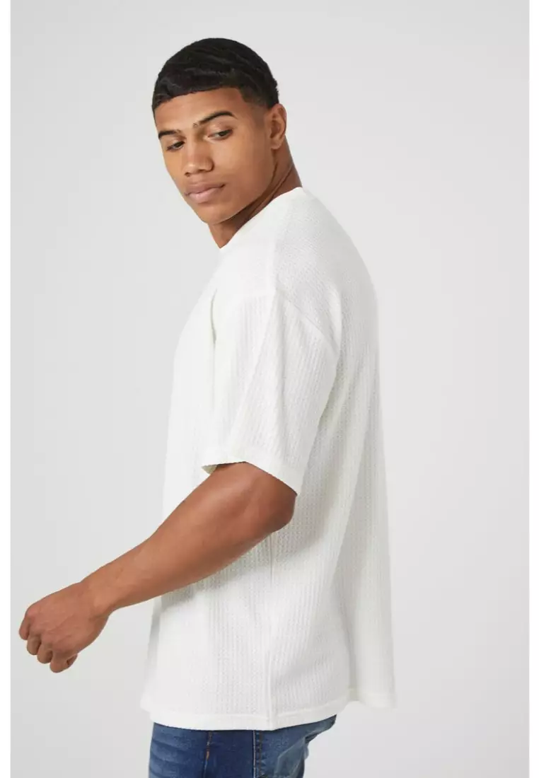 Waffle Knit Crew Tee