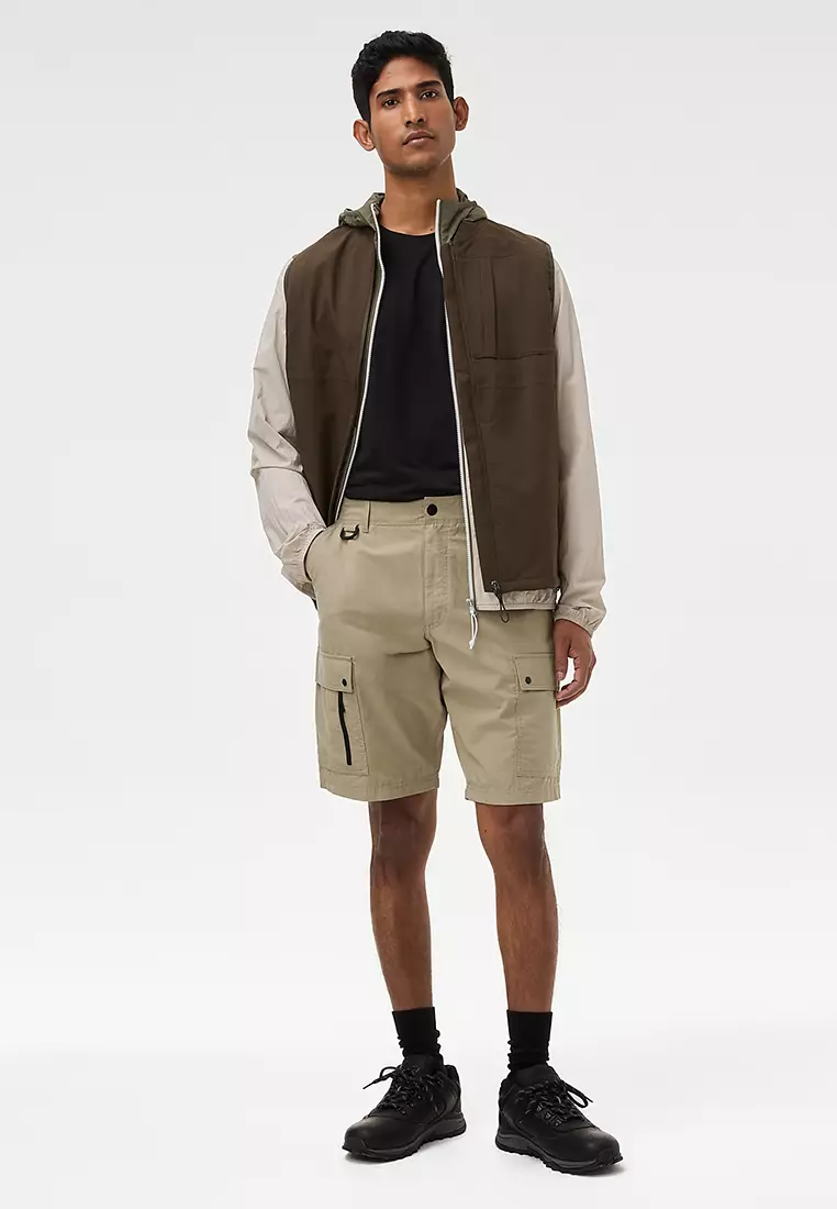 Ripstop Textured Trekking Shorts With Stormwear