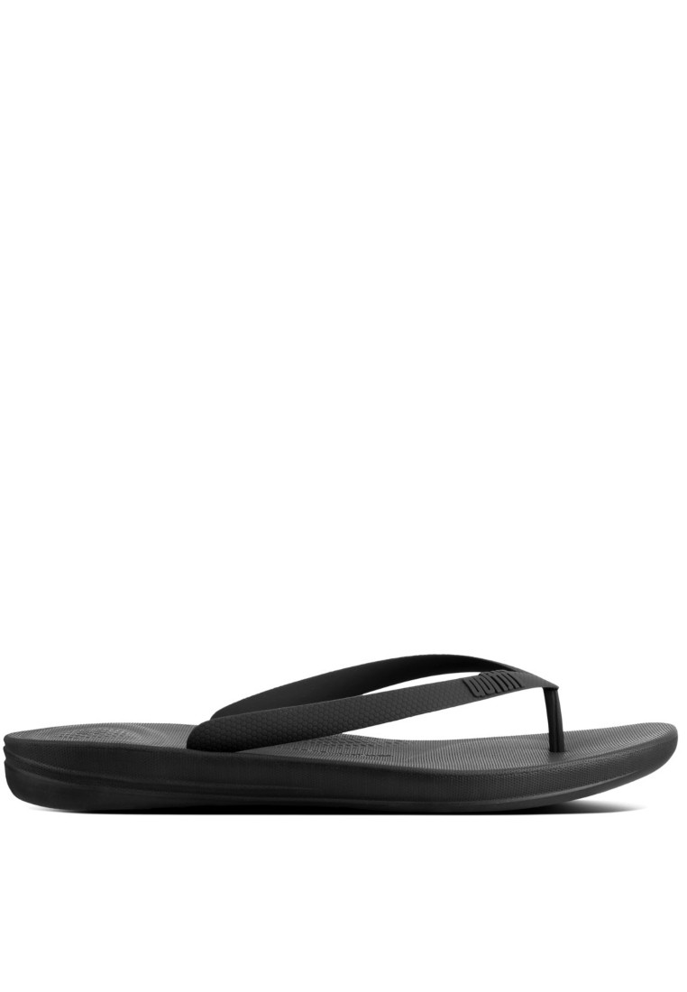 FitFlop iQUSHION Men's Ergonomic Flip-Flops - Black (J80-001)