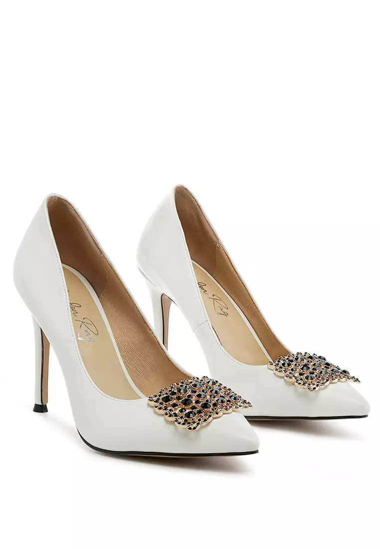 Buy clearance white pumps