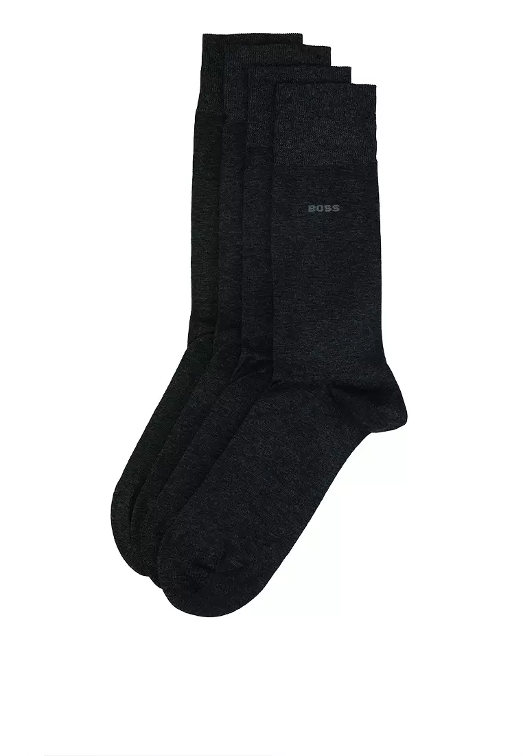Buy BOSS 2 Packs Crew Length Socks BOSS Business Online ZALORA Malaysia