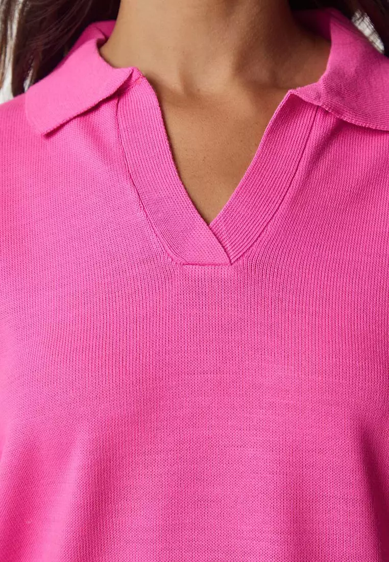 Basic Polo Collar Sweater