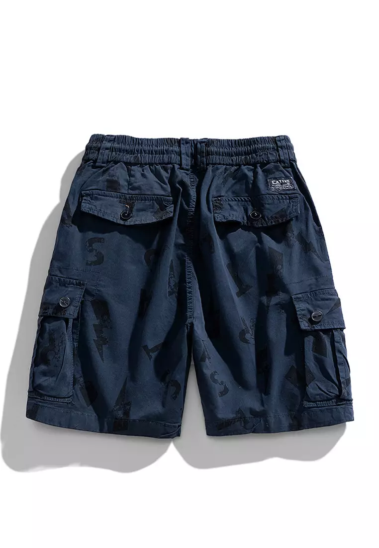 Mens blue clearance cargo shorts