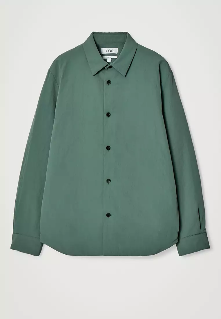 Relaxed Padded Nylon Overshirt