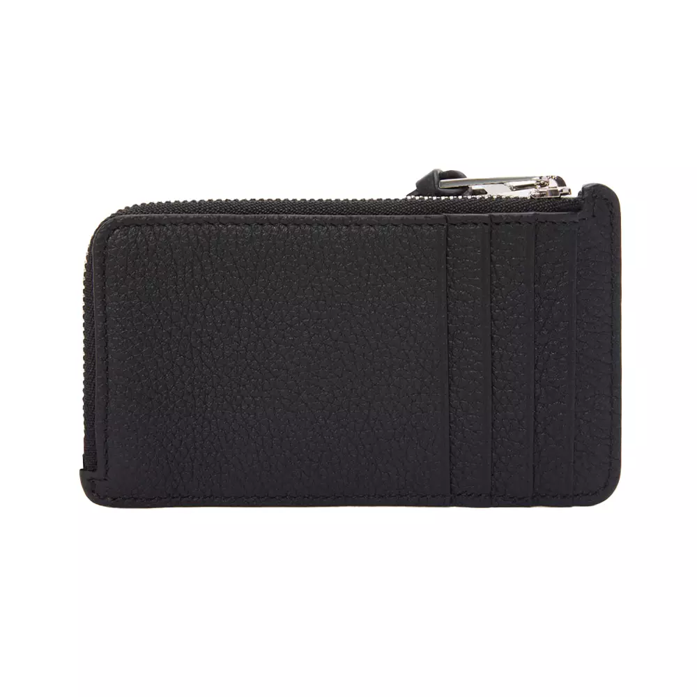 Coin Cardholder Soft Grained Calfskin Black
