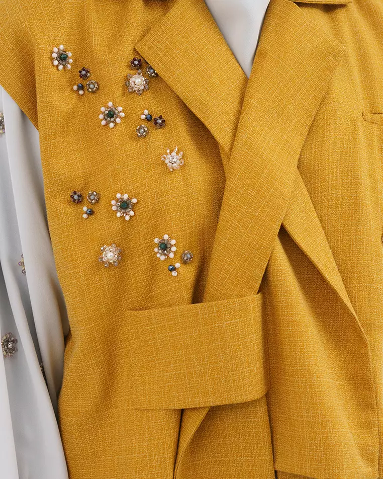 Jenna and Kaia - Berlyn Vest Mustard  - Vest Wanita