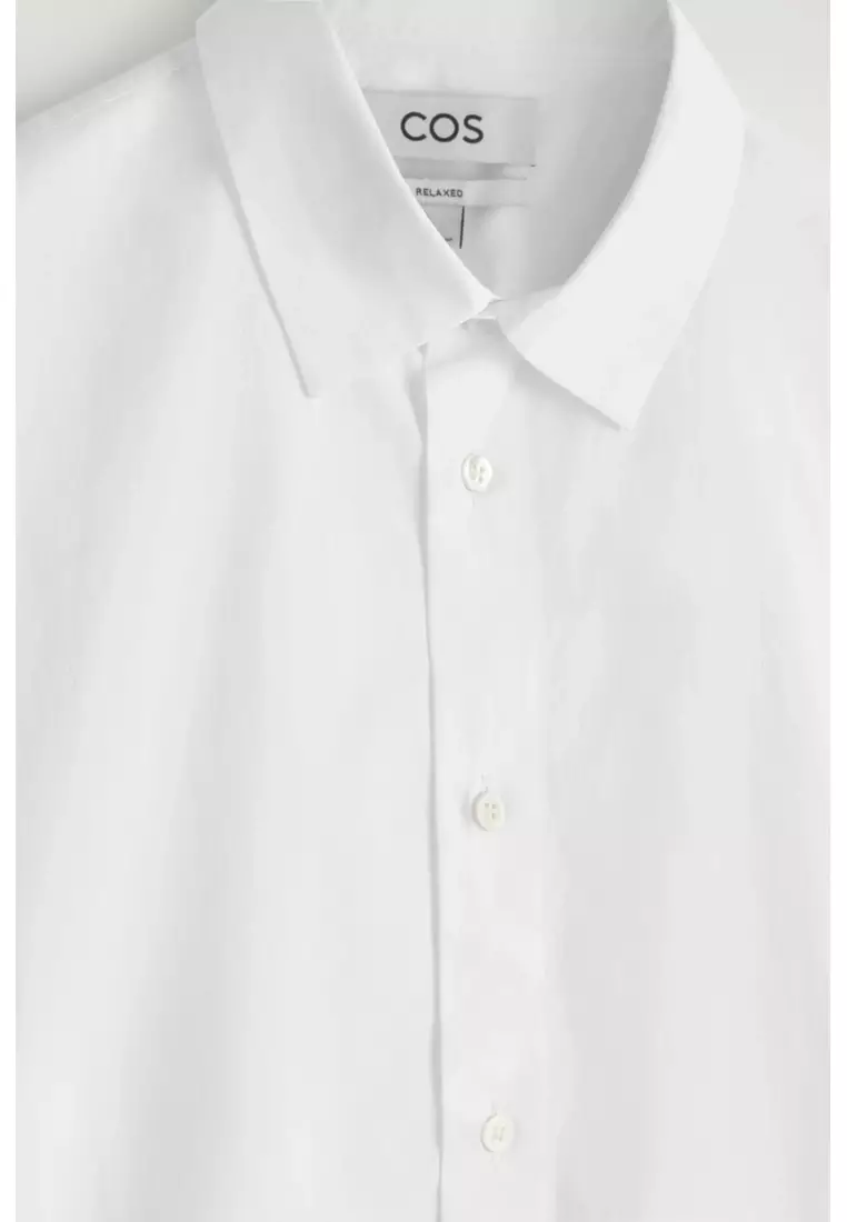 RELAXED PIMA COTTON-POPLIN SHIRT