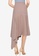 Nichii pink Knee Length Flare Skirt 911B8AAC9638E8GS_1