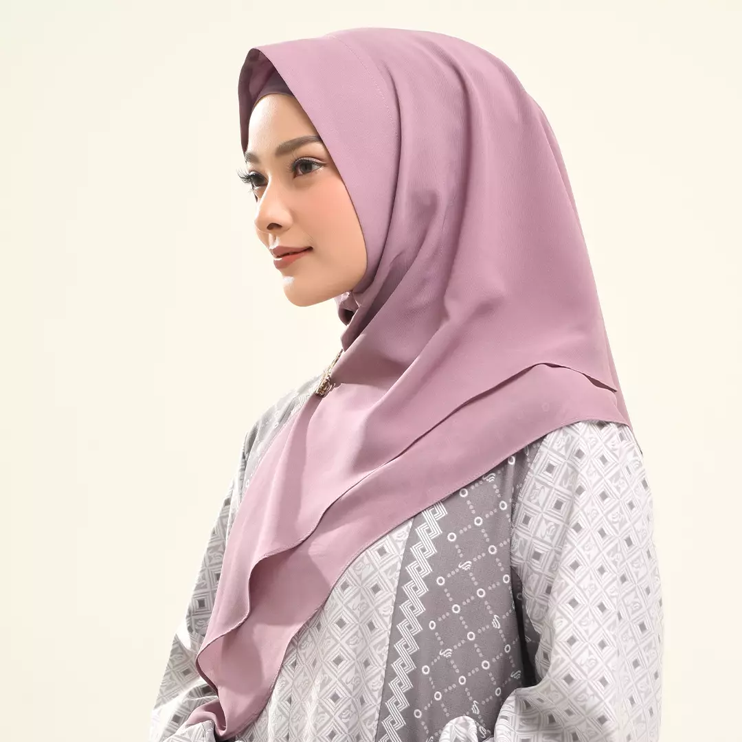 Rabbani - Kerudung Instan Muslim Wanita Dewasa Zetta L - Dusty Purple