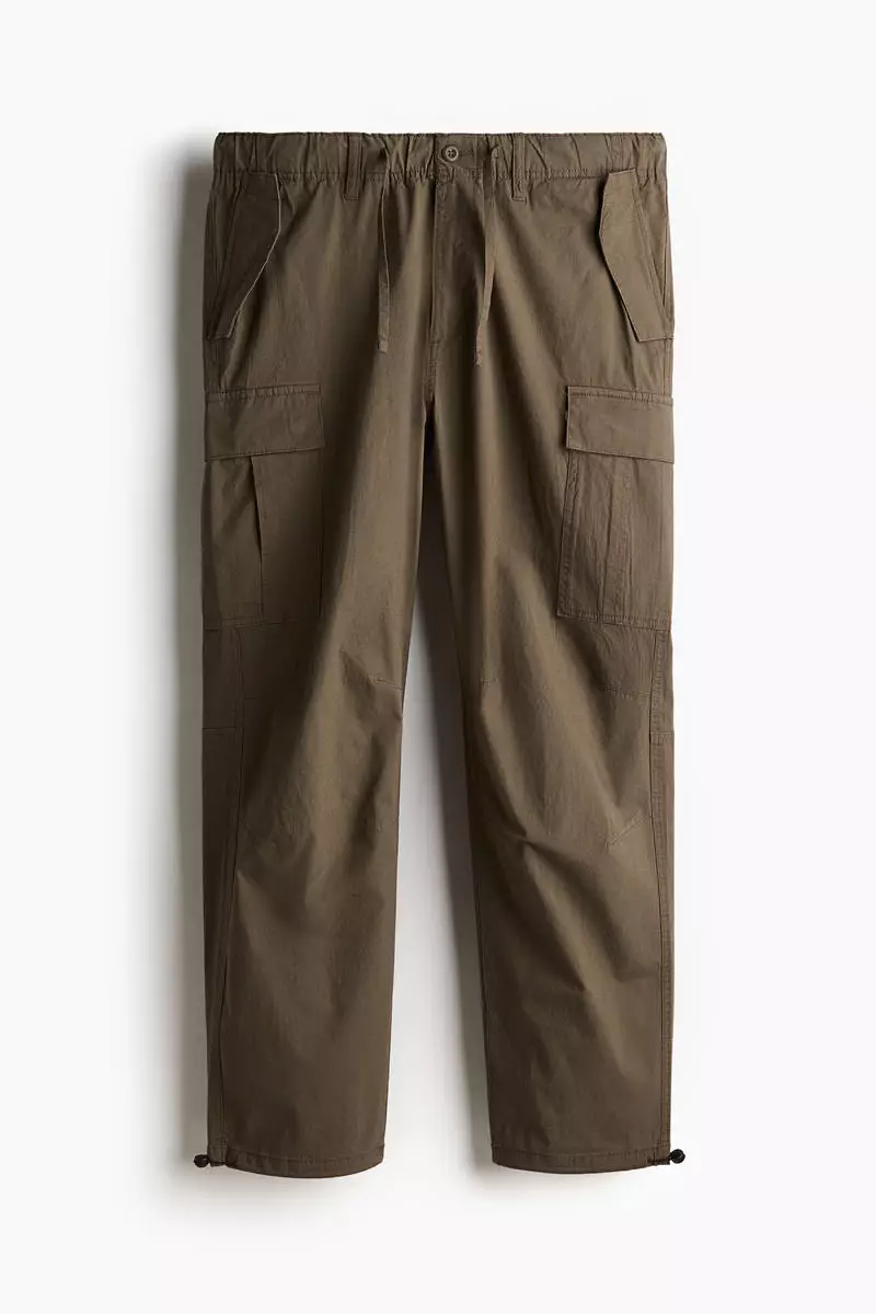 Buy H&M Regular Fit Ripstop cargo trousers 2023 Online ZALORA Singapore