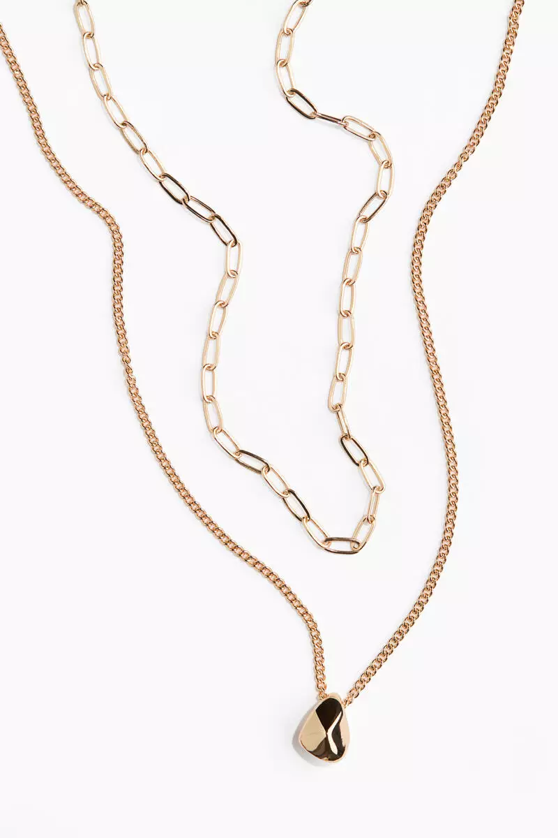 Two-strand pendant necklace