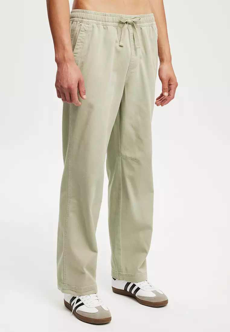 【BAON】Kaillis Washing Wide Cotton Pants Cotton On Baggy Casual Pants 2025 | Buy Cotton On Online