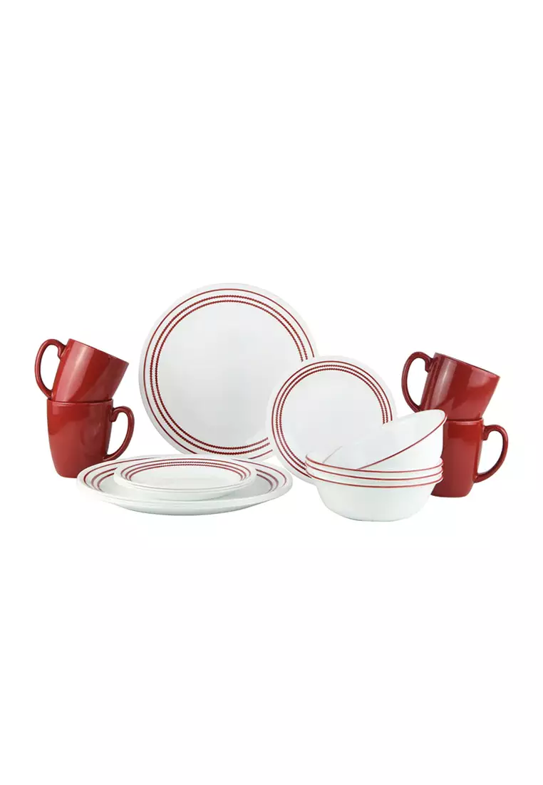 Buy Corelle 16pc Classic Set Ruby Red 2024 Online ZALORA