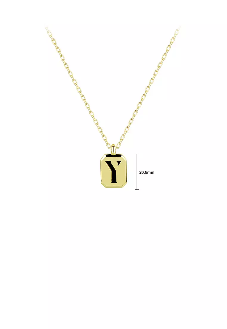 Buy Glamorousky 925 Sterling Silver Plated Gold Simple Fashion