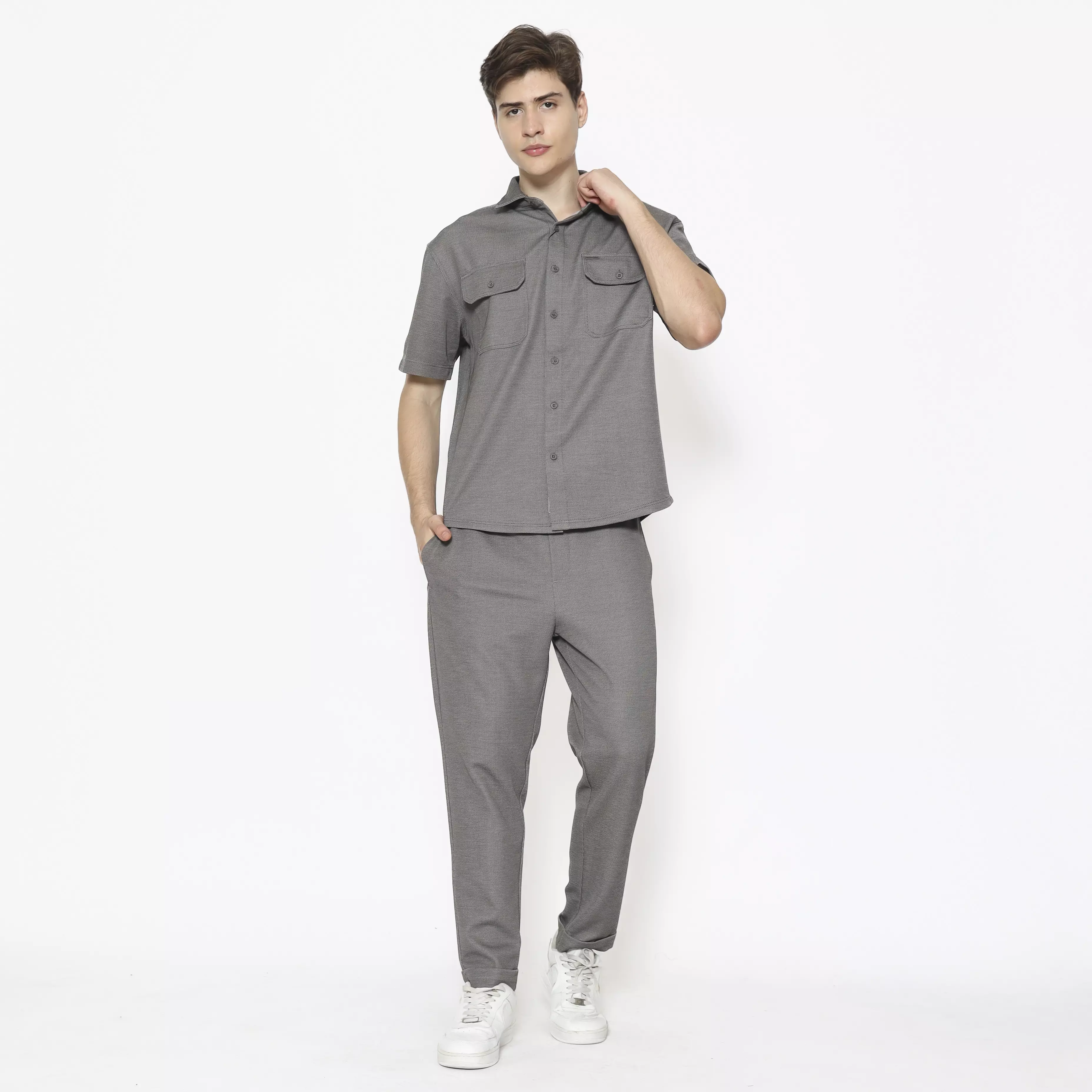 Spyderbilt Celana Panjang Kain Bruns Men Pants Fabric Grey Planet Surf