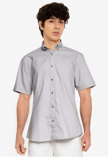 G2000 grey Smart Fit Oxford Shirt A92ABAA9C1CCA3GS_1