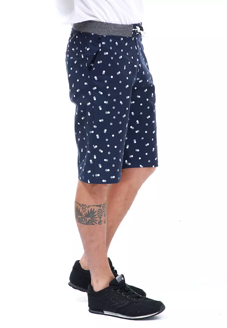 Rissham Celana Pendek Chino Pria Simple Casual Short Pants Material Cotton ORIGINAL - Navy