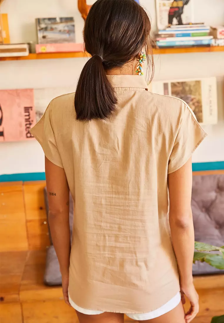 Stone Bat Linen Shirt