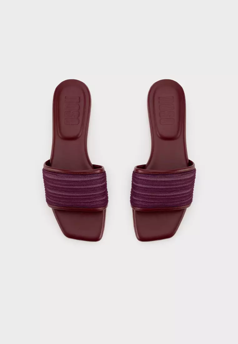 MESH PLEATED UPPER CLOUDFOAM FLAT SLIDE