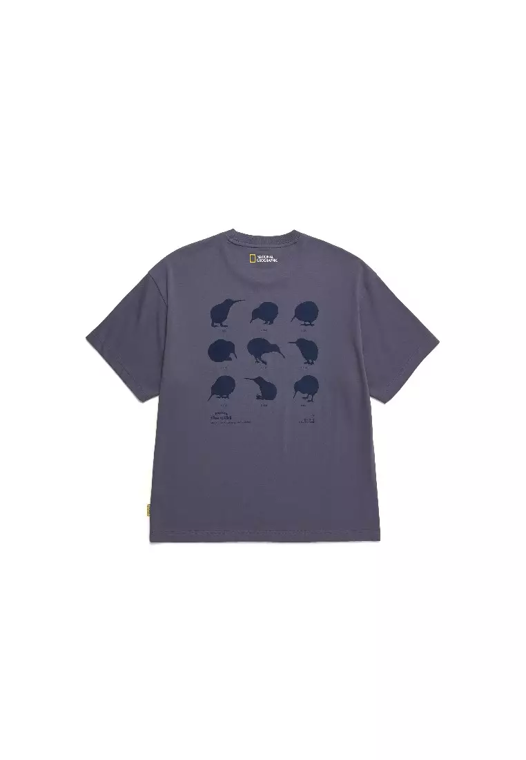【NATIONAL GEOGRAPHIC】KIWI MOTION GRAPHIC ECO半袖Tシャツ National Geographic Unisex Kiwi Graphic Eco Short Sleeve Tee