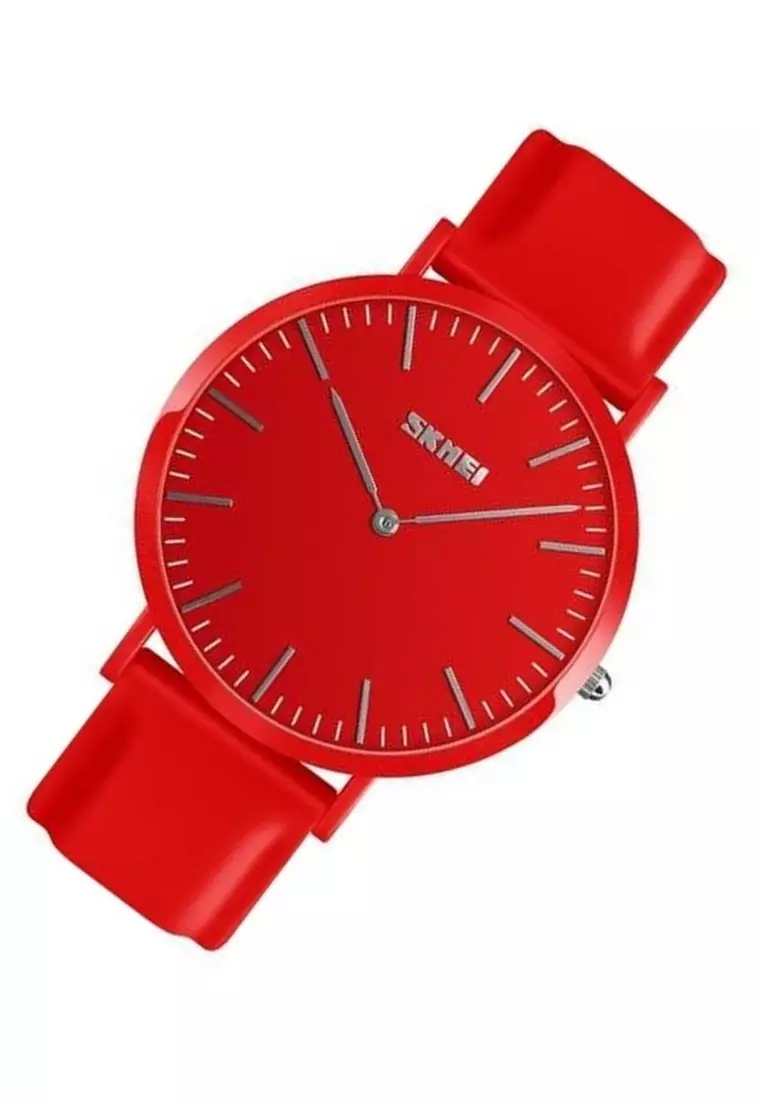 Jam Tangan Analog Pria Couple Waterproof 30m Strap Tali Material Silikon LS50 Big ORIGINAL