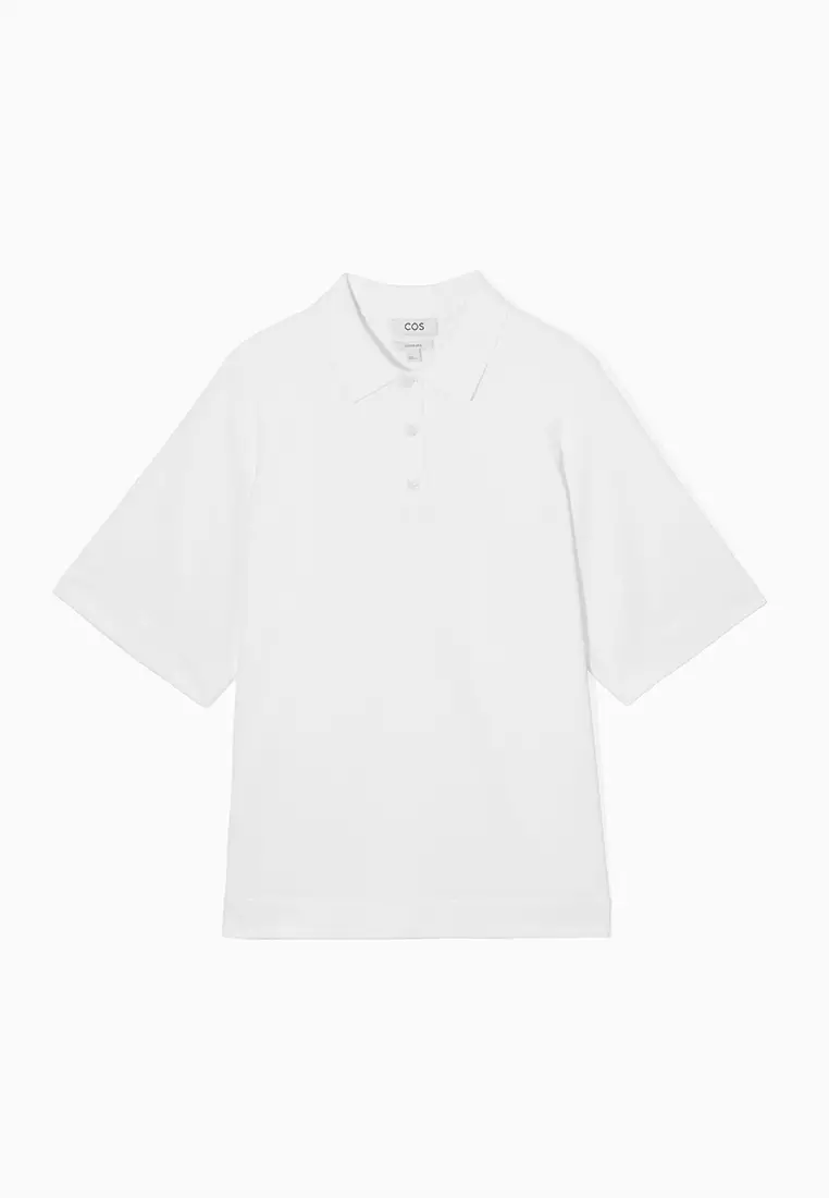 Buy Cos Oversized Sweat Polo Shirt 2024 Online | ZALORA