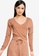 Little Mistress brown Camel Crossover Top B0989AA022416EGS_1