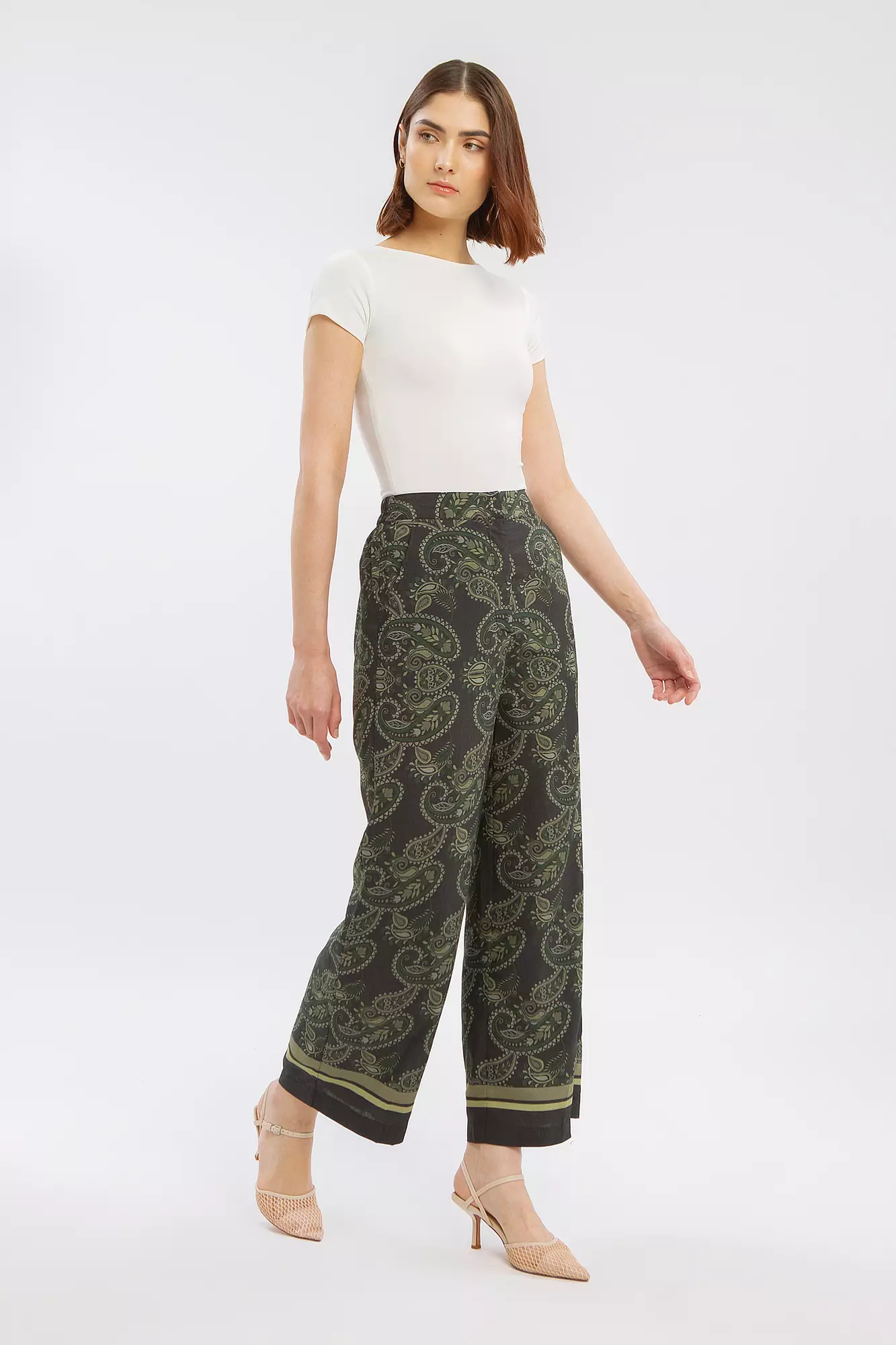 Minimal Stanford Pants Dark Green Warna DARK GREEN