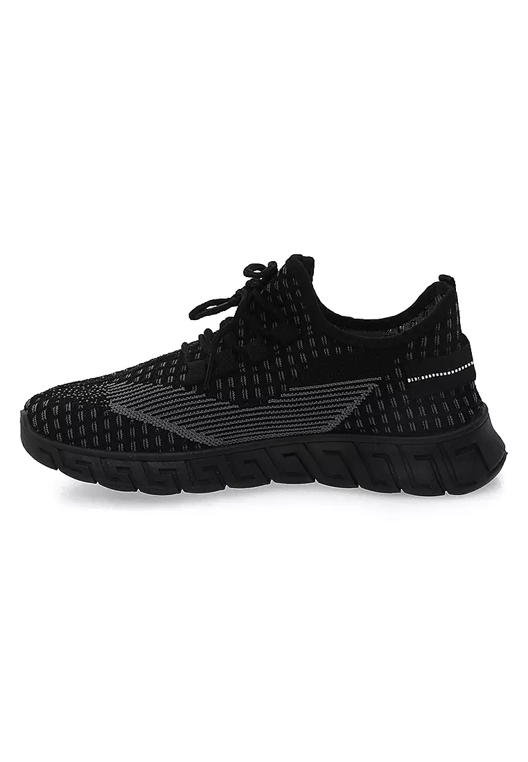 Chayton Shoes Sport Sepatu Sneakers Pria Classic Casual Running Material Canvas ORIGINAL - Black