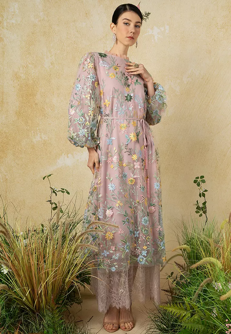 Flora Lace Flare Dress