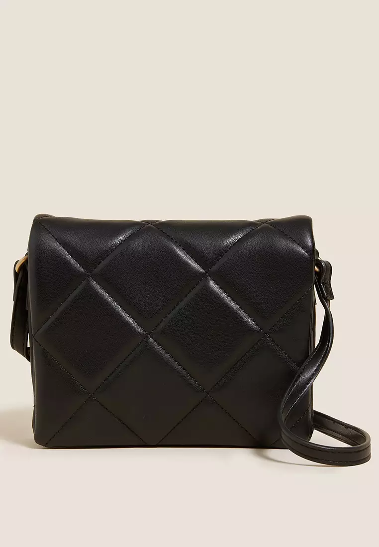 Faux Leather Mini Cross Body Bag