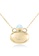 Majade Jewelry blue and gold MAJADE - Bottle Amphora Vessel Aquamarine 925 Silver Necklace 1B71AAC3CF6798GS_5