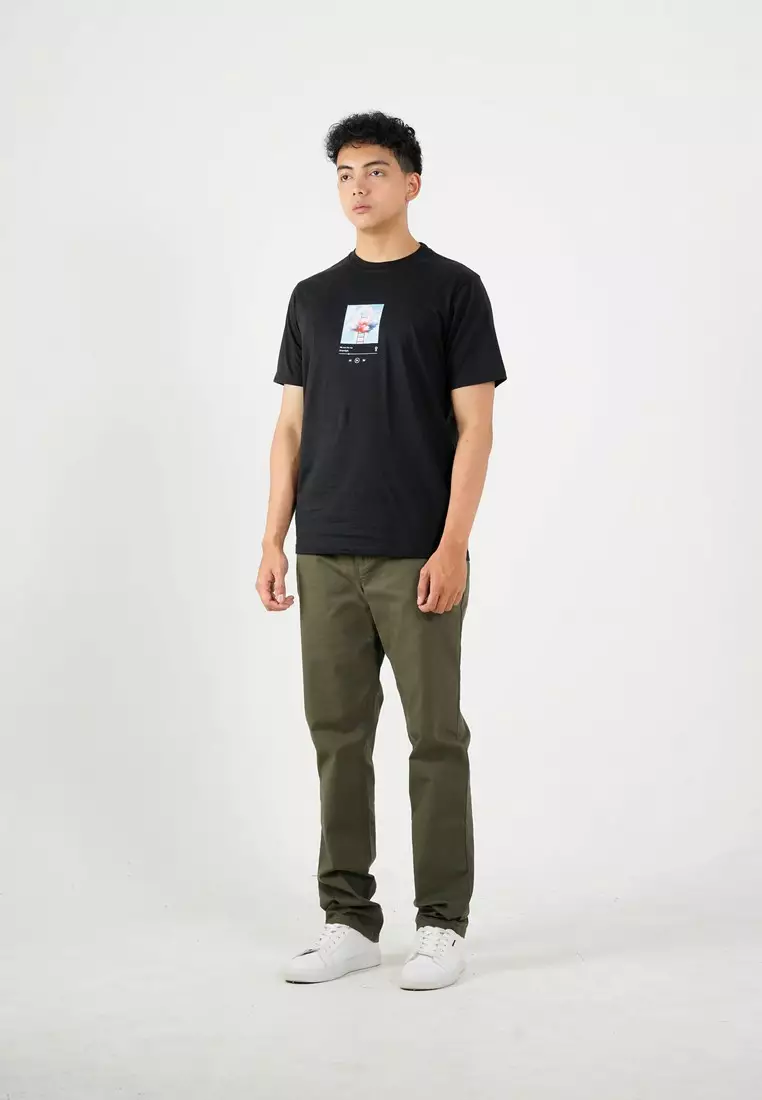 Greenlight Men's T-Shirt Short Sleeve Regular Fit Cotton Cloud OL-C250325