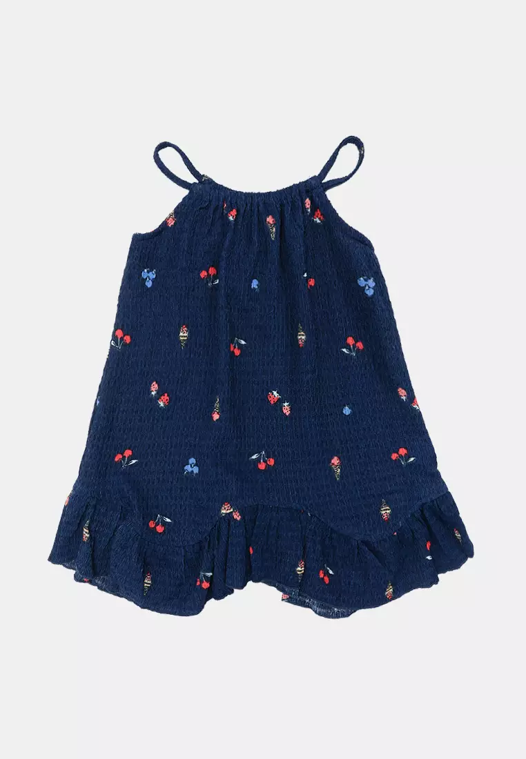 Hazel Scalloped Sleeveless Dress