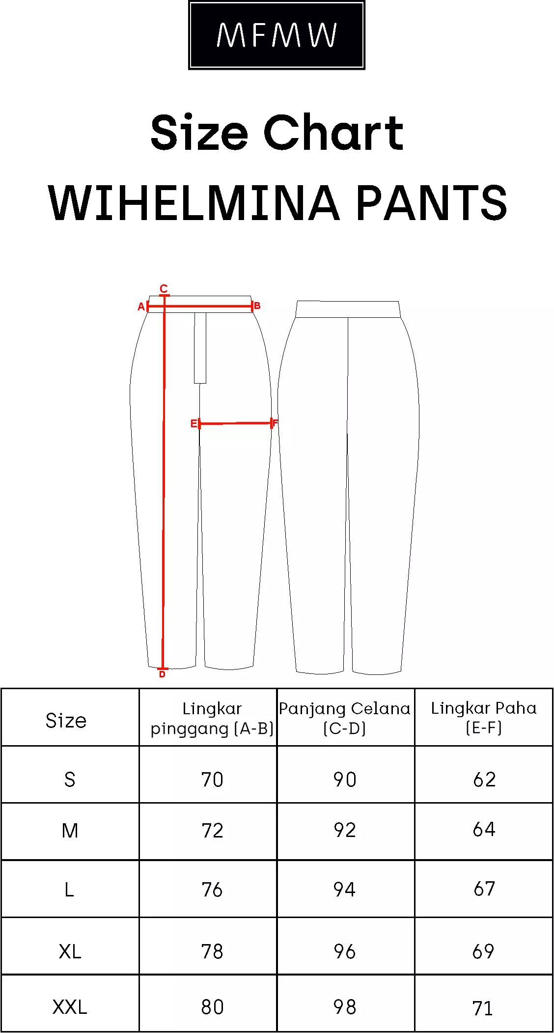 MFMW Wihelmina Celana Panjang Steel Blue