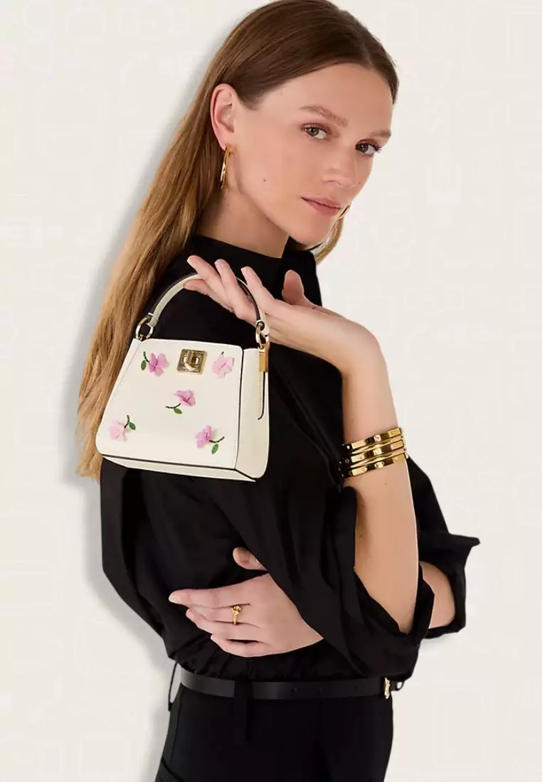Kate Spade Phoebe Applique Mini Top Handle Crossbody Meringue Multi