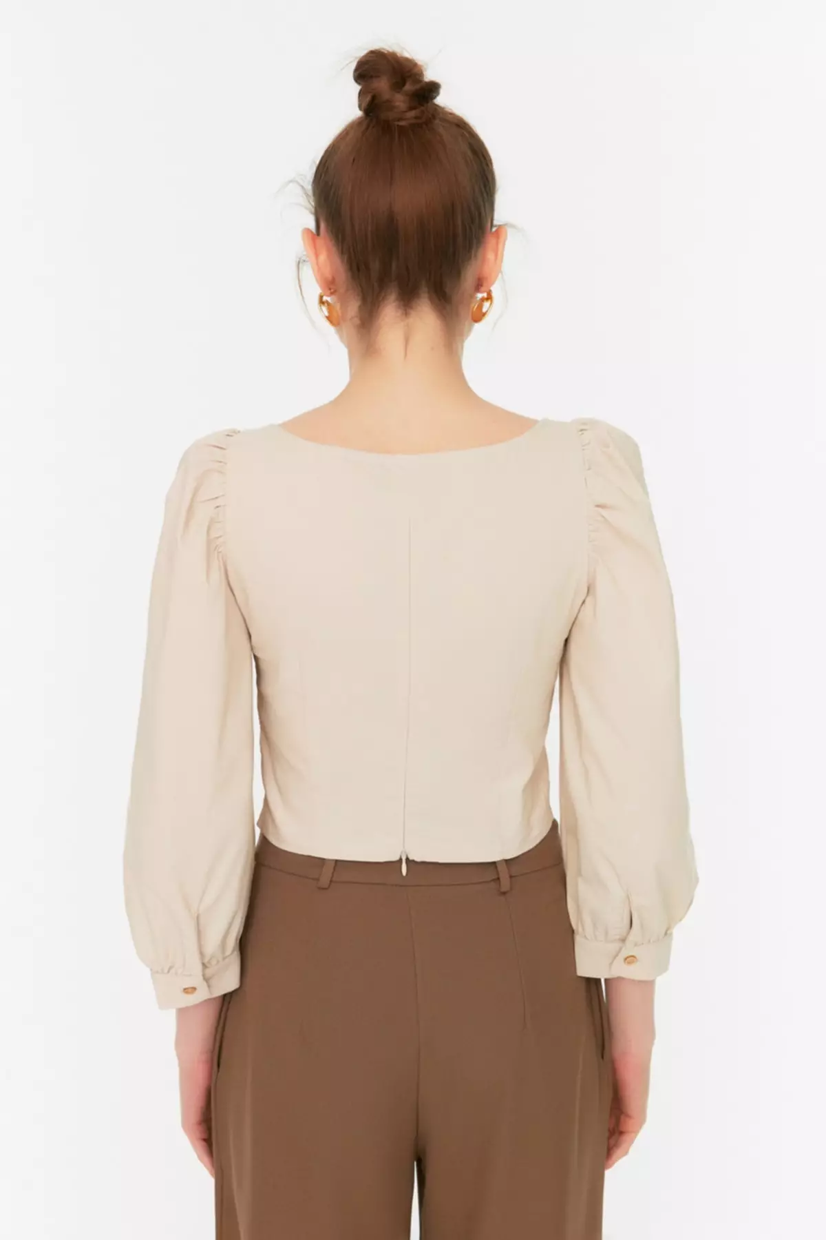 新品2025 エンフォルド BALLOON HALF-SLEEVE BLOUSE BALLOON HALF-SLEEVE BLOUSE｜38｜O/WHT｜SHIRTS AND BLOUSES