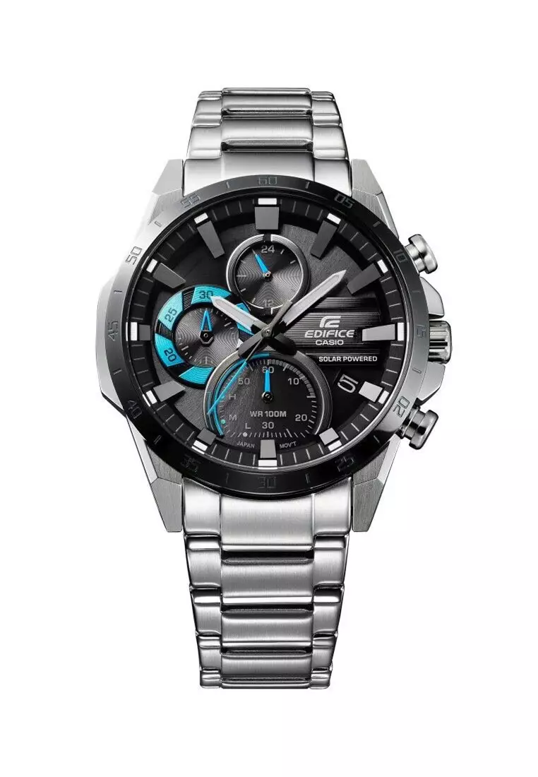 Jual CASIO Casio EDIFICE Jam Tangan Pria Silver Black Blue