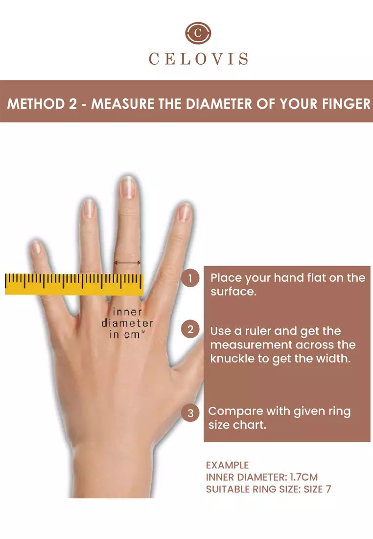 Diamante 星之鑽簡約鋯石戒指（銀色）
