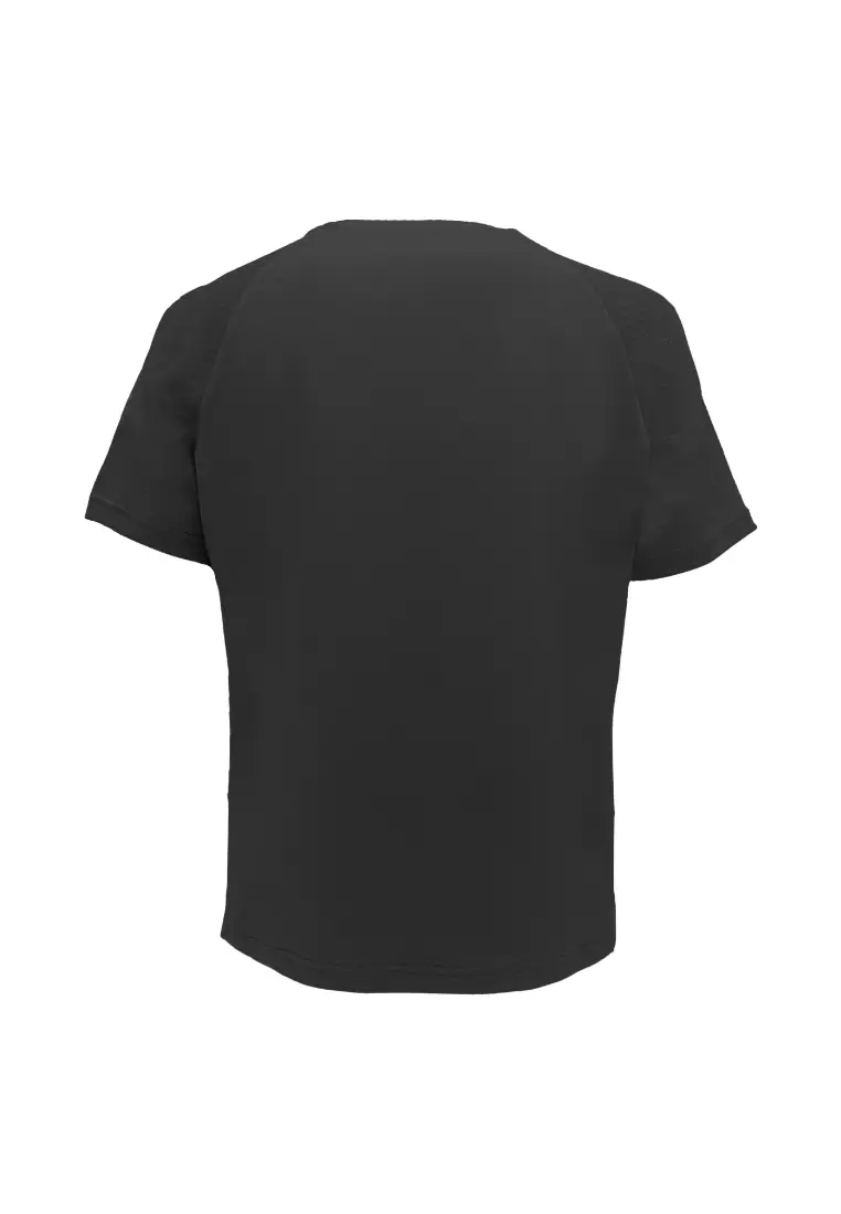 Loose Fit Short-Sleeved Shirt with Reflective Logo Print Activewear for Women