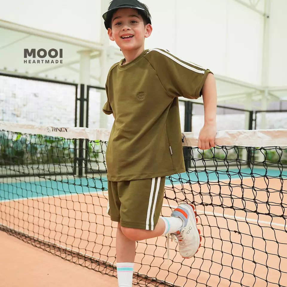 Mooi Celana Pendek Anak Laki - Laki Zack Pants Kids - Light Grey