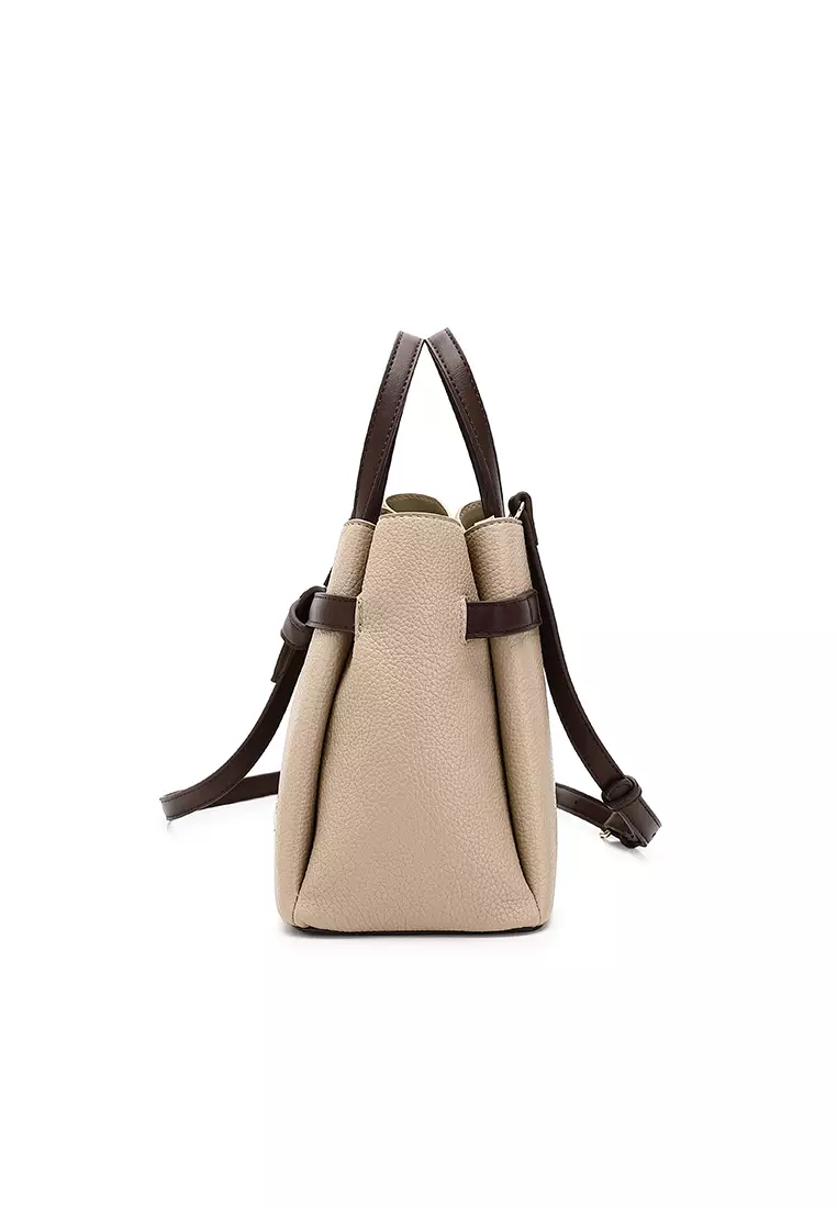 Women's Top Handle Bag / Sling Bag / Crossbody Bag / Shoulder Bag (Tas Tangan Wanita / Tas Selempang Wanita / Tas Bahu Wanita) - Cokelat
